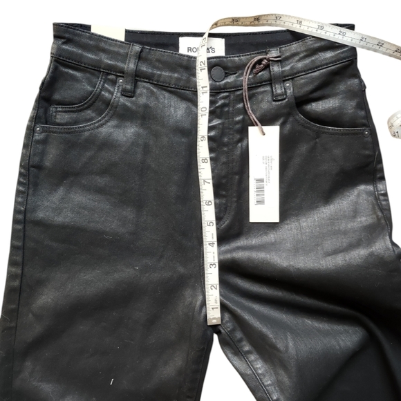 Rolla's Heidi Loose Jeans Coated Black NWT - Picture 14 of 16